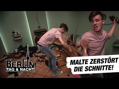 Berlin - Tag & Nacht - Malte rastet völlig aus und zerstört die Schnitte! #1472 - RTL II
