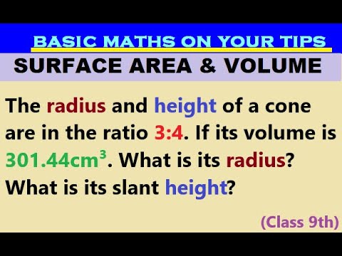The radius and height of a cone are in the ratio 3:4. If its volume is 301.44cm³. What is its radius