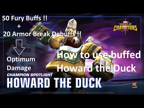 How to use Buffed Howard the Duck - Marvel Contest of Champions (MCOC)