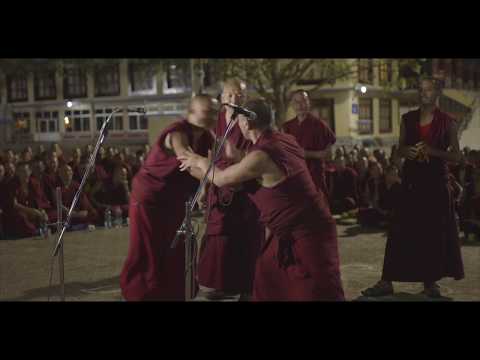 A Theatric debate at Geshe Lharampa Graduation Ceremony