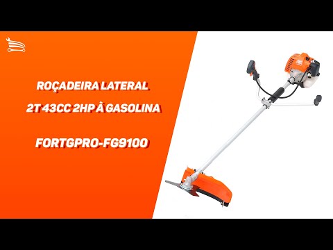Roçadeira Lateral 2T 43cc 2HP a Gasolina Semiprofissional  - Video