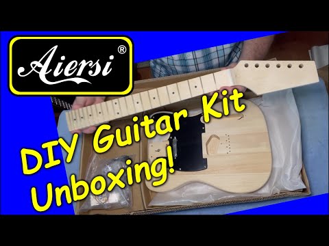 Aiersi DIY Tele-style guitar kit unboxing