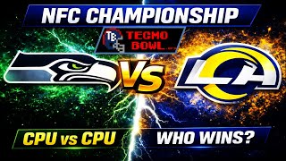 Who Wins the NFC? | Seahawks vs Rams | NES Tecmo Super Bowl Simulation