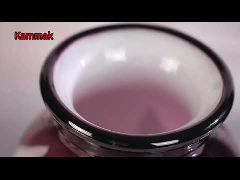 KAMMAK colorful hand blown glass vase video