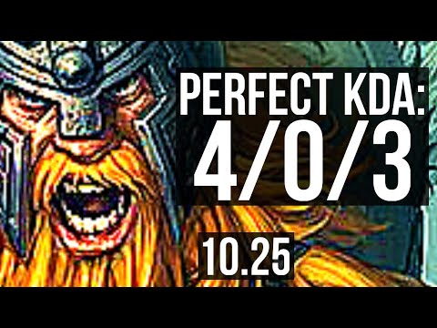 OLAF vs SHACO (JUNGLE) | 70% winrate, 4/0/3 | BR Master | v10.25