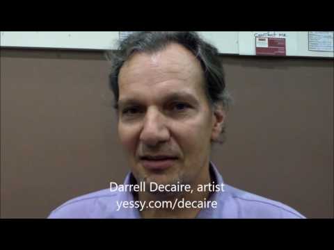 Darrell Decaire artists at The Carlton Gallery in Toronto, July/August 2017