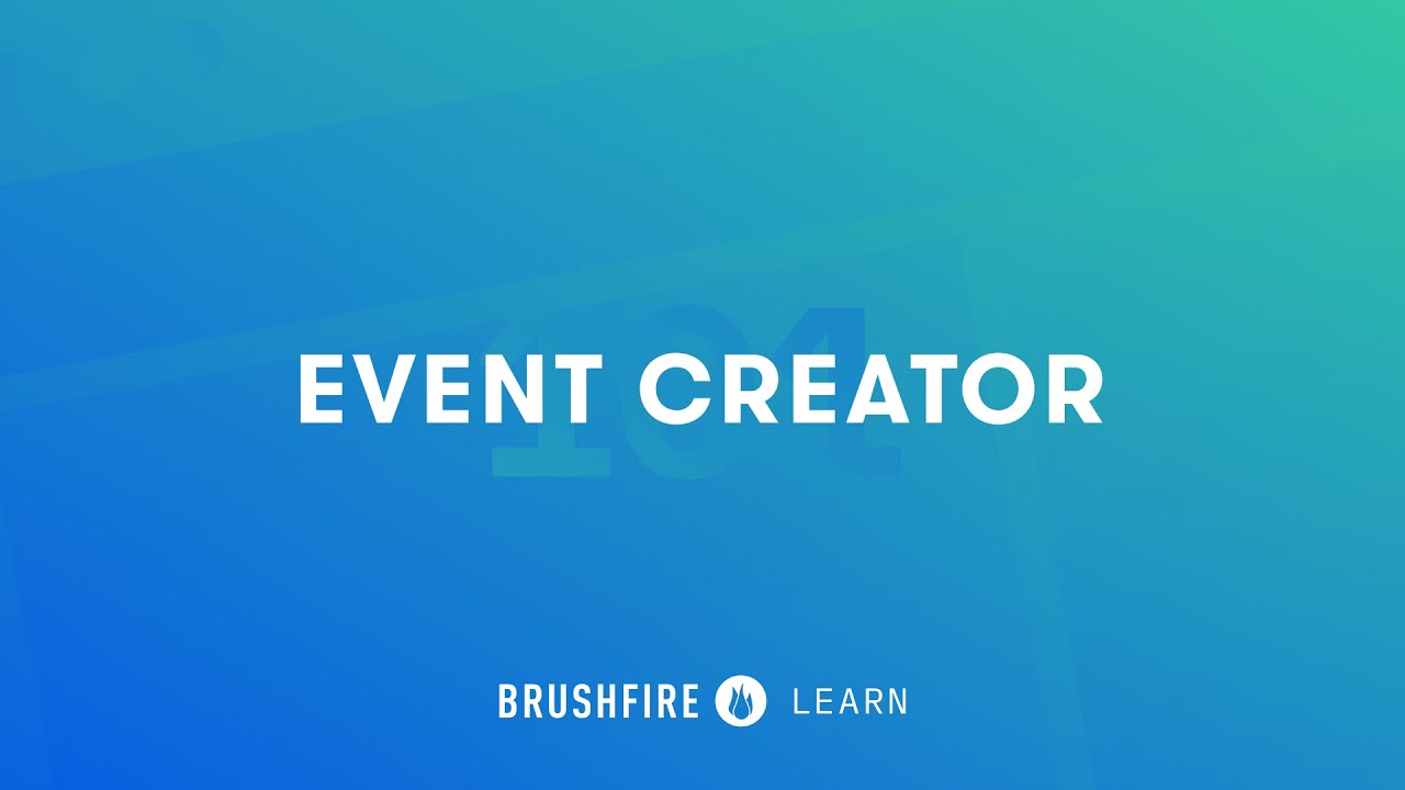 Using the Event Creator pt.1