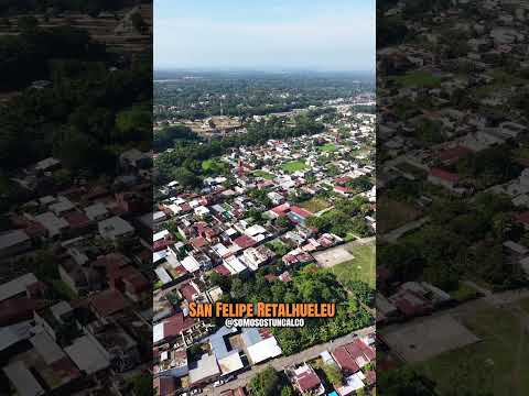 Una toma aérea del hermoso municipio de San Felipe Retalhueleu Guatemala 📸 #sanfeliperetalhuleu