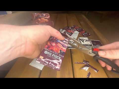 One piece card game OP-02 booster box opening