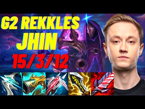 G2 REKKLES PLAYS JHIN VS MISS FORTUNE |EUW CHALLENGER PATCH 11.4| [League of Legends] Full Gameplay