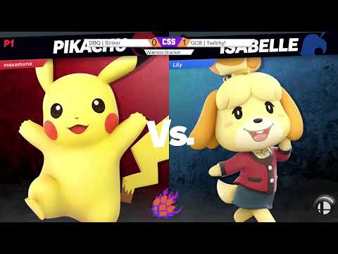 Clocktower Smash 119 - WQ - Striker (Pikachu) vs. GCB | Twitchy (Isabelle) - SSBU