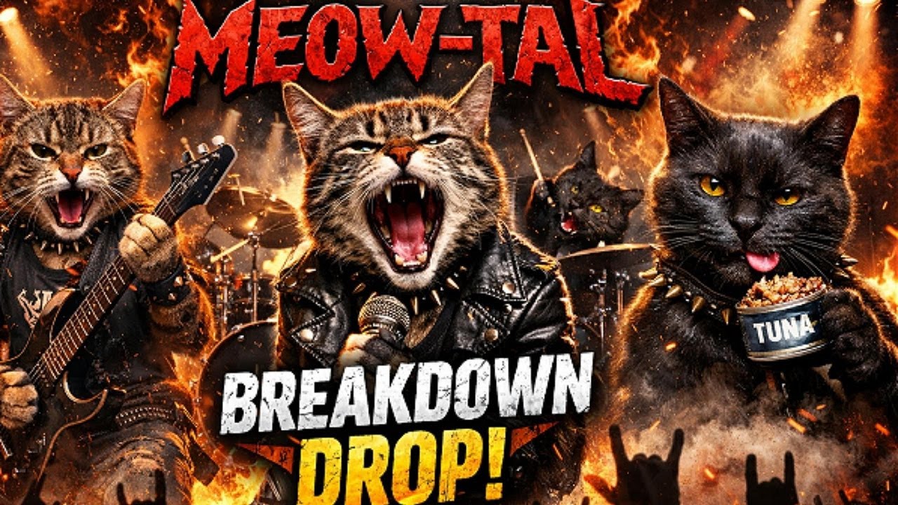 MEOW-TAL BREAKDOWN DROP 🤘🐱 | The Heaviest Cat Rock Anthem You’ll Ever Hear