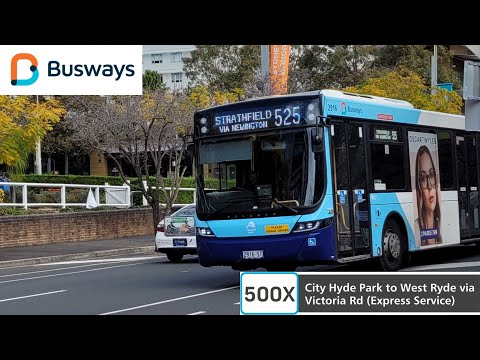 Busways Ryde 2916 ST Volvo B8RLE Euro 5 Volgren Optimus bus ride.