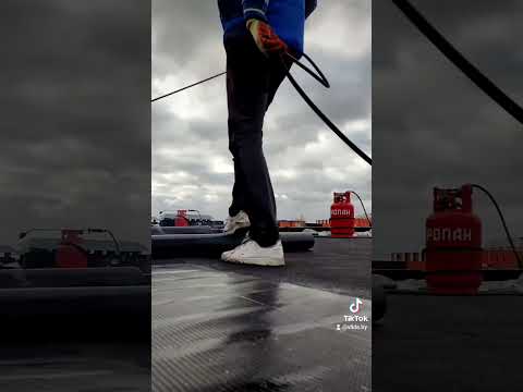 фото монтаж рулонной наплавляемой кровли / лида  0