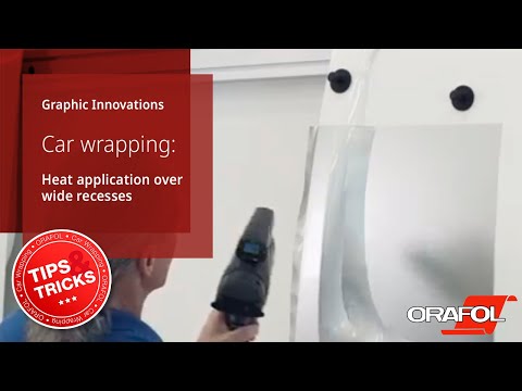 Heat application over wide recesses