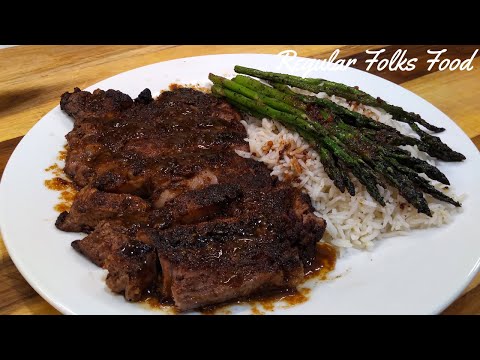 Blackened Bourbon Butter Rib Steak