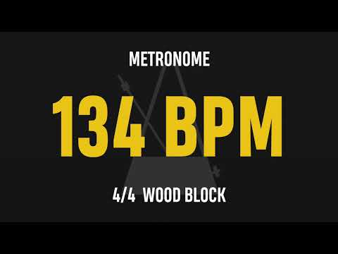 134 BPM 4/4 - Best Metronome (Sound : Wood block)