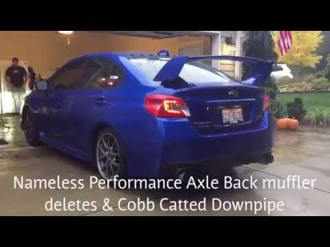 2015 Subaru STI Tomei Expreme Unequal Length Header Before and After