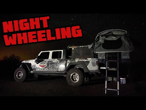 NIGHT WHEELING A JEEP GLADIATOR - Arizona Peace Trail Day 7