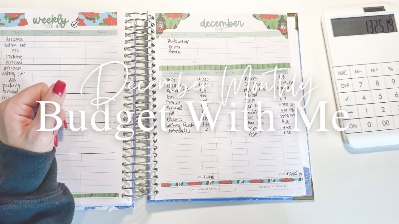 DECEMBER 2025 | Monthly Budget With Me | Budget Planner