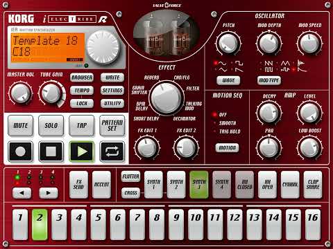 Korg iElectribe jam on ipad