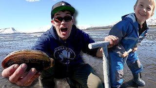 ALASKA Fly-Out Razor Clam Digging  | Catch, Clean, & Cook