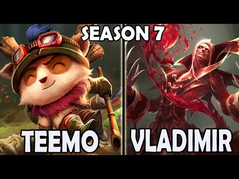 Best Teemo Korea vs Vladimir TOP Ranked Master Pre Season 7