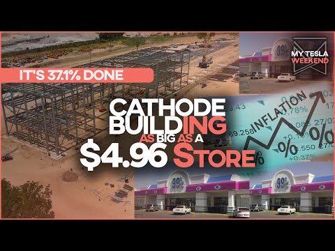Giga Texas cathode building is 37% done & it’s as big a soccer pitch… or five 99-cent stores