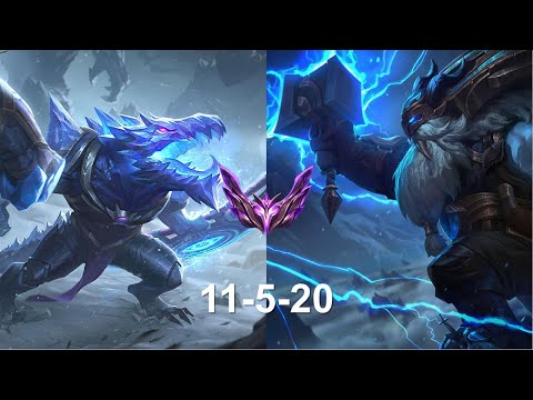 [YXY Renekton] The Real Blue Collar Top | vs. Ornn | Full Match-up | Master | 12.17 | Subbed
