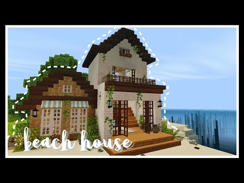 just liaa! - [Minecraft] aesthetic beach house✨ speedbuild🌿