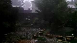 preview picture of video 'Quick storm with hail June 6 2012 Colorado Springs'