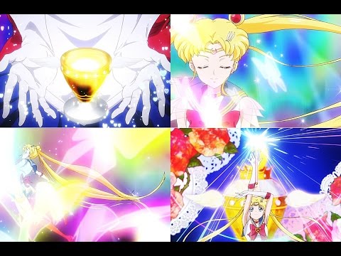SAILOR MOON TRANSFORMATION - SUPER SAILOR MOON & ATTACK [60FPS]