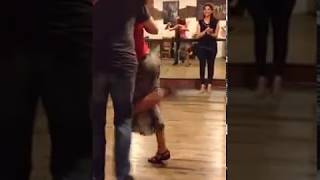 Clases de tango con Maxi y Rachel, Tango Escuela Carlos Copello,  diciembre 2015