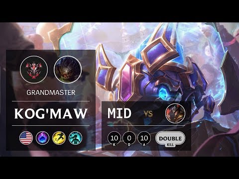 Kog'Maw Mid vs Twisted Fate - NA Grandmaster Patch 9.18