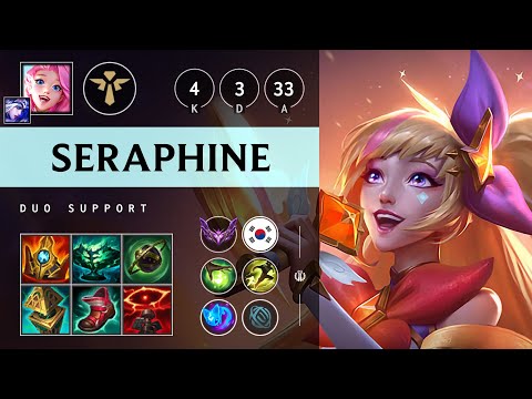 Seraphine Support vs Nautilus - KR Master Patch 25.09
