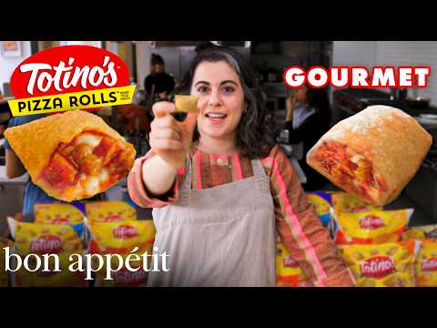 Pastry Chef Attempts to Make Gourmet Pizza Rolls | Bon Appétit