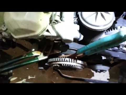 How to hold the water pump pulley still with no "Special tools".  BMW 3 & 5 Series (Link in descrip)