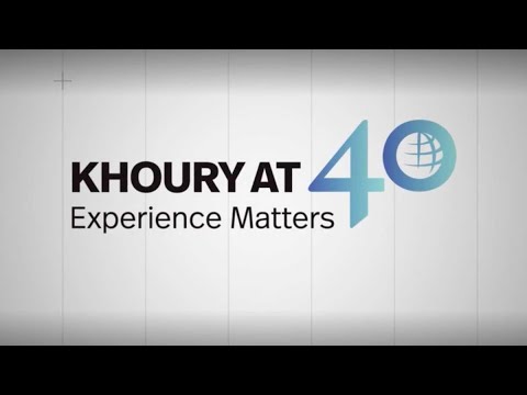 Khoury @ 40. Experience Matters.