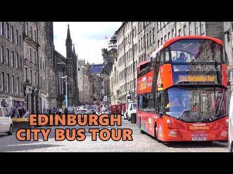 EDIMBURGO - TOUR DE ÔNIBUS TURÍSTICO DA CIDADE 4K