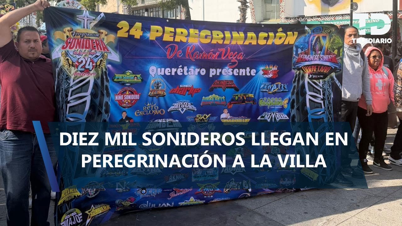 Miles de sonideros de CdMx y Edomex organizan peregrinación a la Basílica de Guadalupe