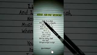 Coldplay ~ Hymn For The Weekend Lyrics