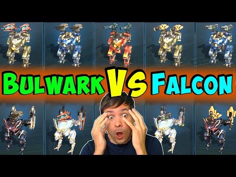 BULWARK Vs FALCON Hangar Deathmatch - War Robots Skirmish Gameplay WR