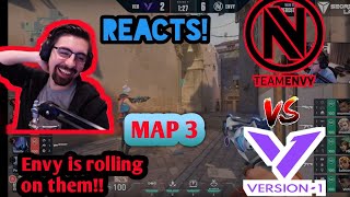Shroud Reacts to ENVY  Vs V1 !! Map 3  ! Loser to Lower Bracket