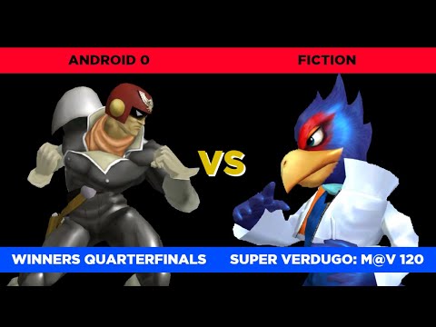 Android 0 (C. Falcon) vs. Fiction (Falco) - Winners Quarterfinals | Super Verdugo: M@V 120 SSBM