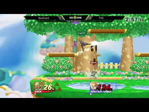 Rise and Shine Winners Quarters- Bowlivard (Sheik) vs CrypTiC (Zero Suit Samus)