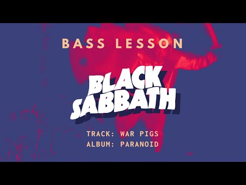 Bass Lesson w/ TAB // BLACK SABBATH - War Pigs // Play Like Geezer Butler
