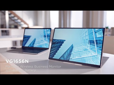 ViewSonic VG1656N | Monitor Empresarial Inalámbrico Portátil con Batería Integrada