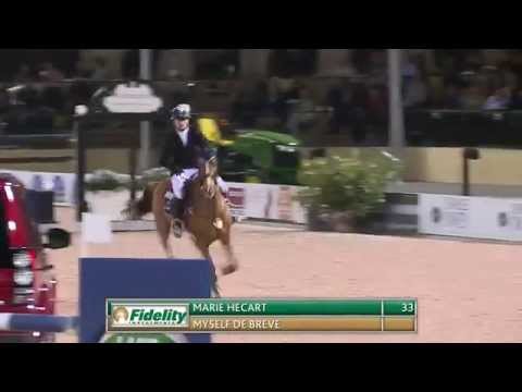 Winning Ride: Marie Hecart (FRA) and Myself de Breve FEI World Cup Grand Prix CSI-W 5* at 2015 WEF