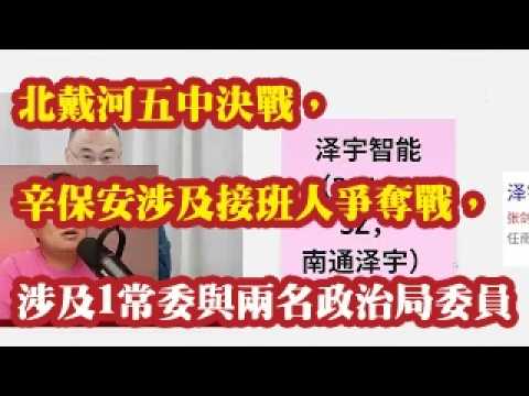 北戴河五中决战，辛保安涉及接班人争夺战，涉及1常委与两名政治局委员 2026-08-09 00:10