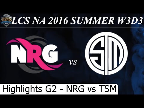 NRG vs TSM Game 2 Highlights 19/06/2016 - LCS NA Summer 2016 W3D2M7 NRG Esports vs Team Solomid